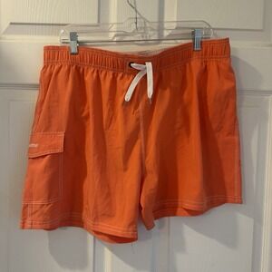 Unitop Orange Shorts Swim Trunks   Mens Size 2XL  Lined Pocket